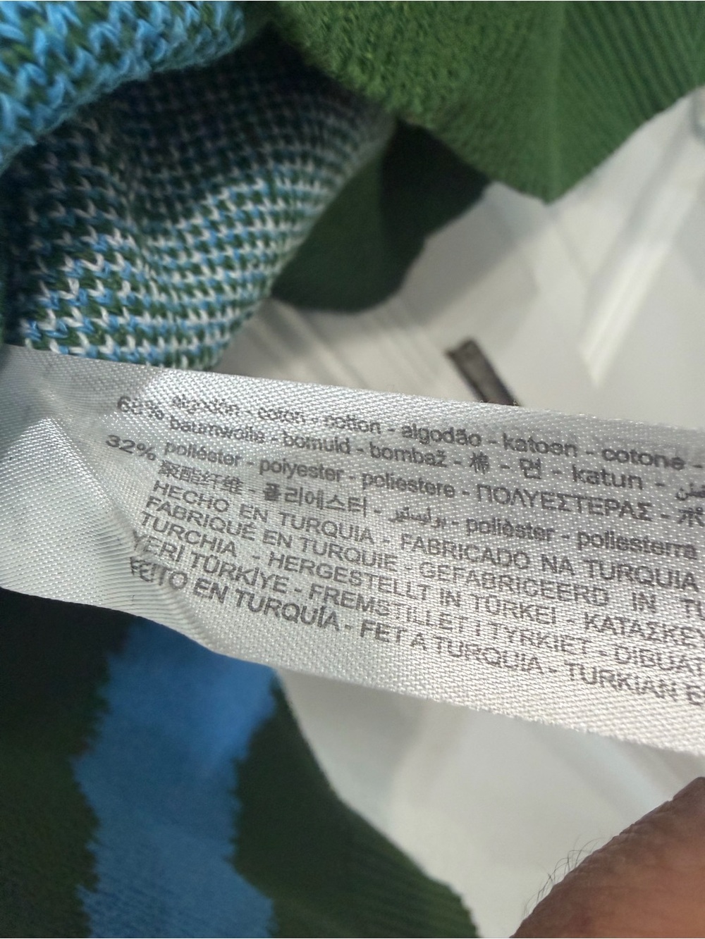 Zara Blue and Green Mushroom Graphic Crewneck Sweater - Picture 4 of 5